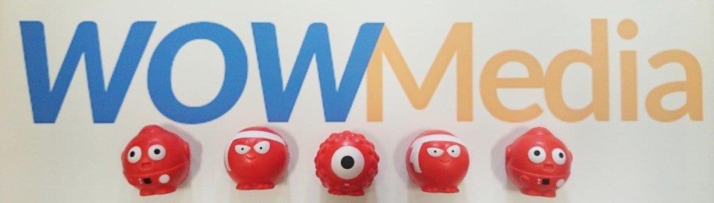 WOW Media logo with red noses