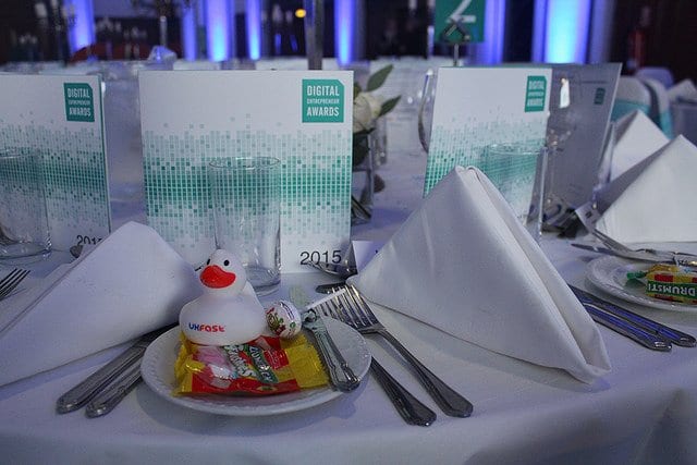 Digital Entrepreneur Awards Table