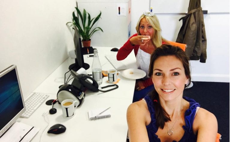 Lynette celebrating the queen