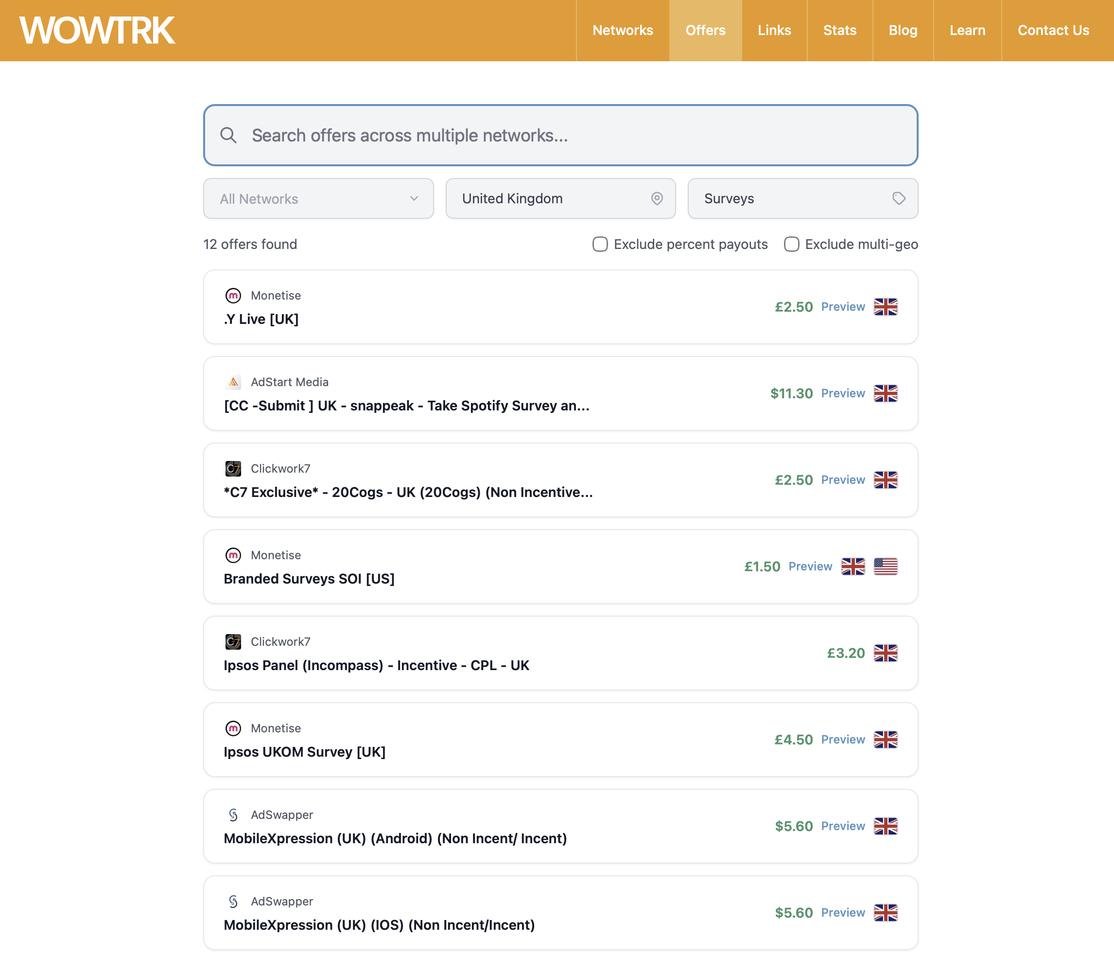 The new Offer Engine clean look / style