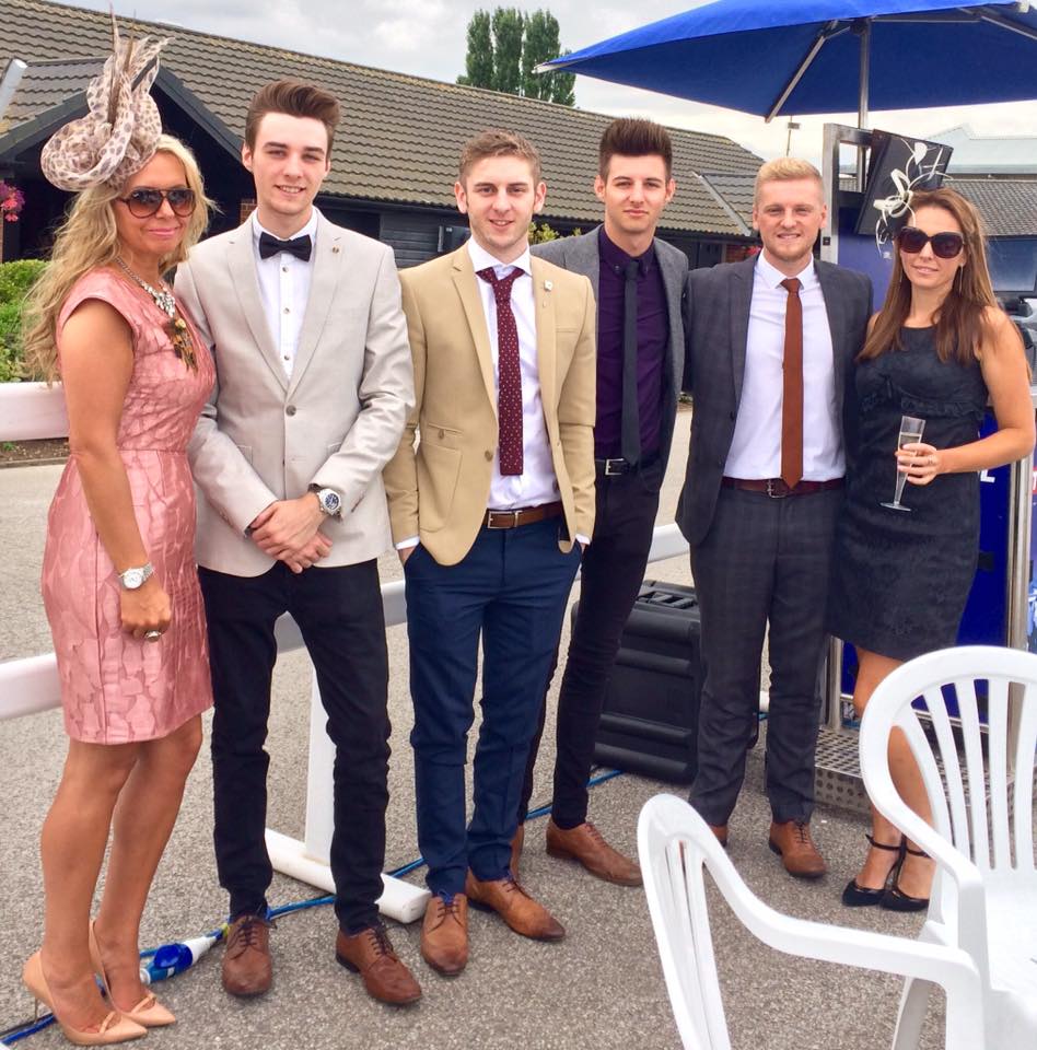 Team standing at the Southwell Races