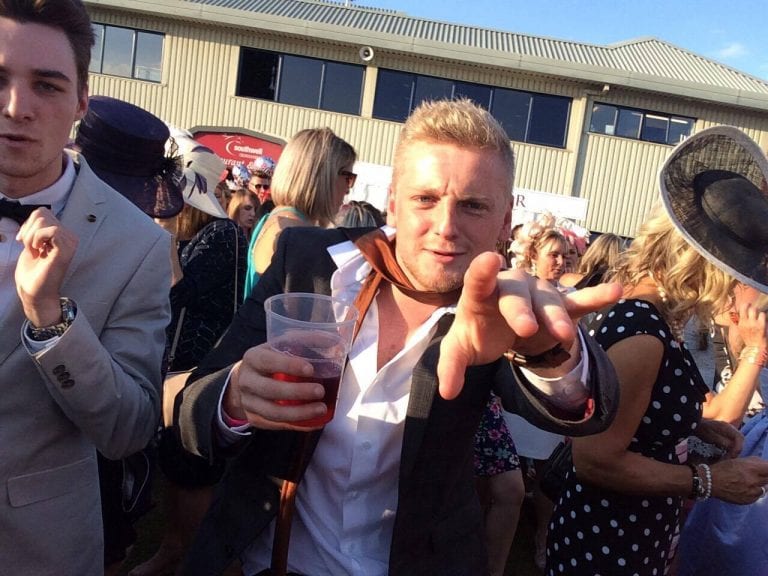 Wes at the end of the day at the racres